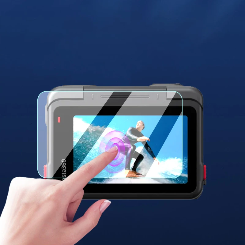 Película de vidrio templado para lente de cámara deportiva Insta360 Ace Pro, película protectora antiarañazos a prueba de polvo, juegos de accesorios