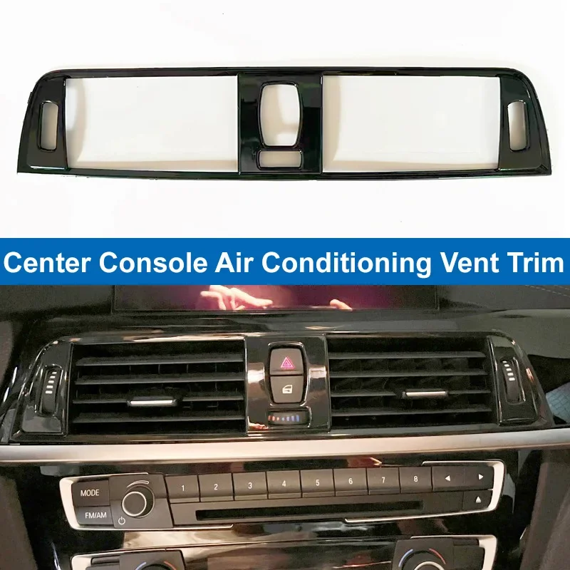 Car Interior Center Console Air Conditioning Vent Trim Sticker Decor Parts For BMW 3 4 Series F30 F31 F32 F33 F36 2014-2018 2019