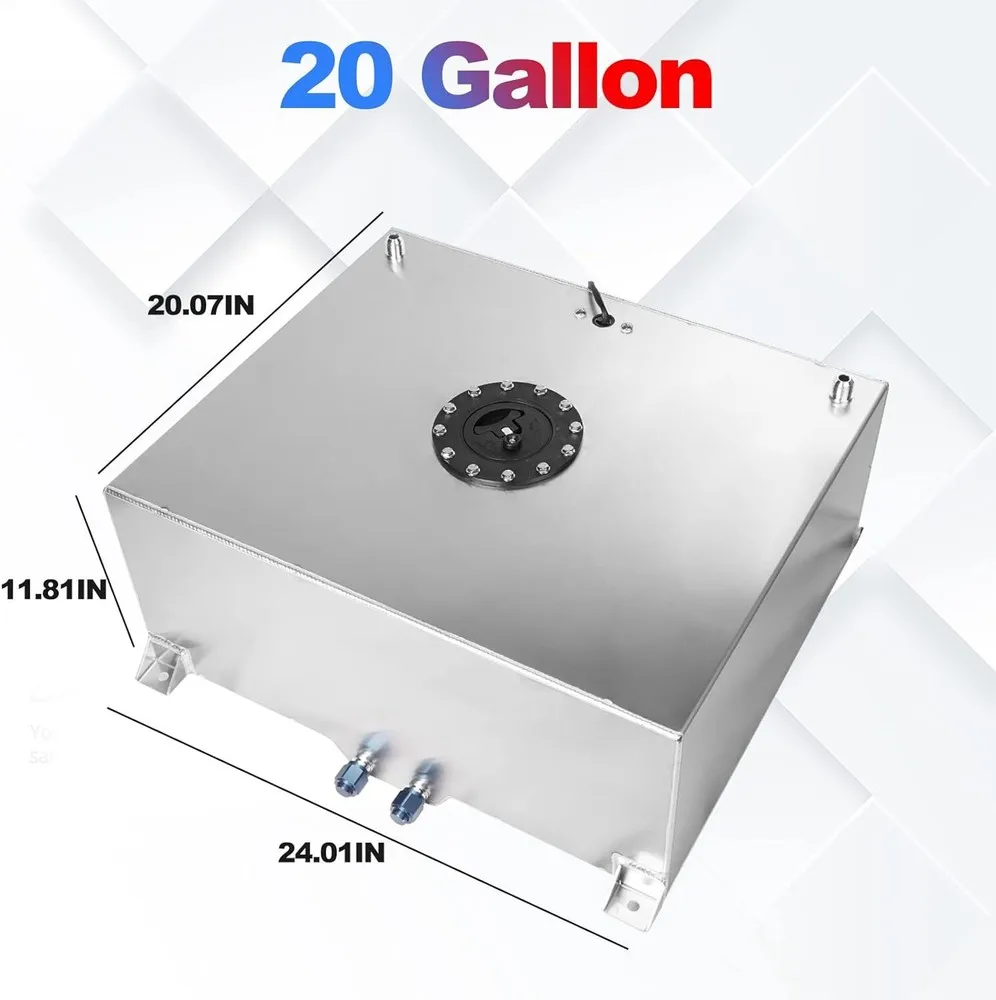 Serbatoio del gas da 80 litri con cella di carburante da 20 galloni con mittente di livello e kit linea carburante 6AN 12FT