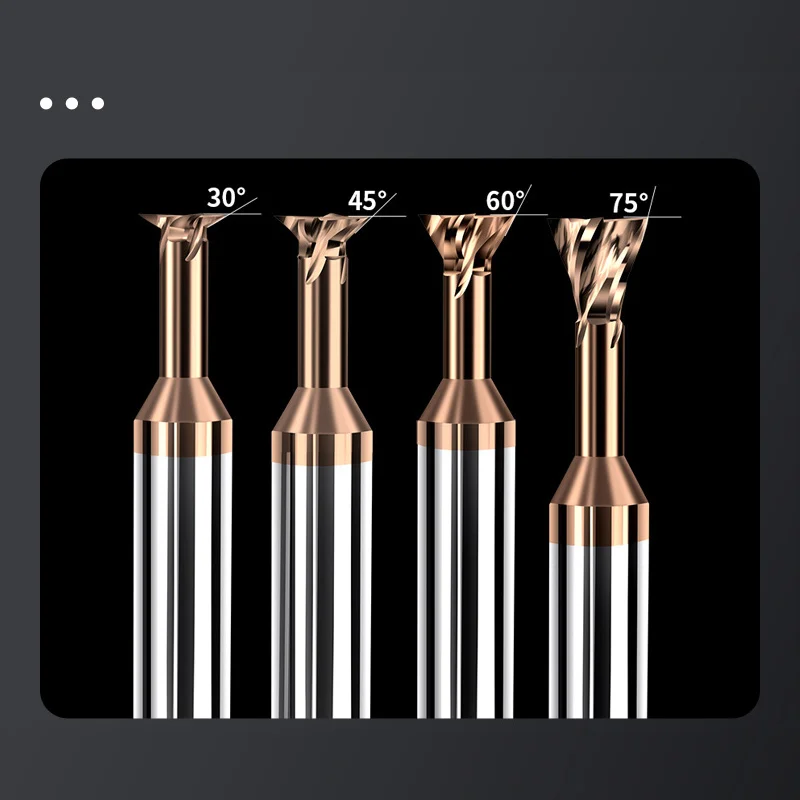 Imagem -02 - Dovetail Fresa Aço de Tungstênio Usinagem Ferramentas 8.0 Processamento Metal Alumínio Madeira 1.020 mm 60 ° 45 ° 30 ° 75 ° rl