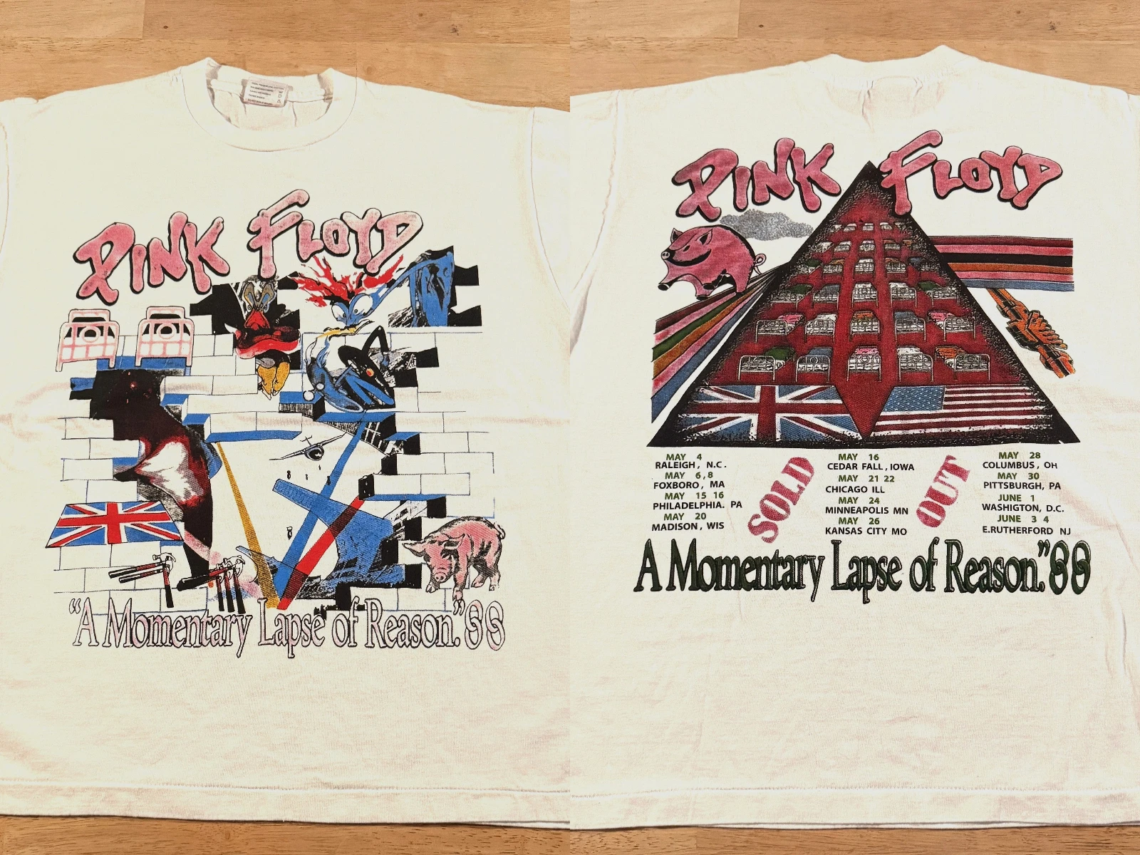 Y2k Vintage Street Hip-Hop T-Shirt Britische Rockband Pink Floyd T-Shirt Oversized Streetwear Harajuku Hochwertiges Unisex-T-Shirt – Detail 7