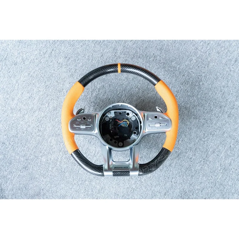 طقم الكسوة الداخلية باللون البرتقالي المباشر من المصنع لتعديلات مخصصة فاخرة G350 G500 G63 W463 إلى W464 #3