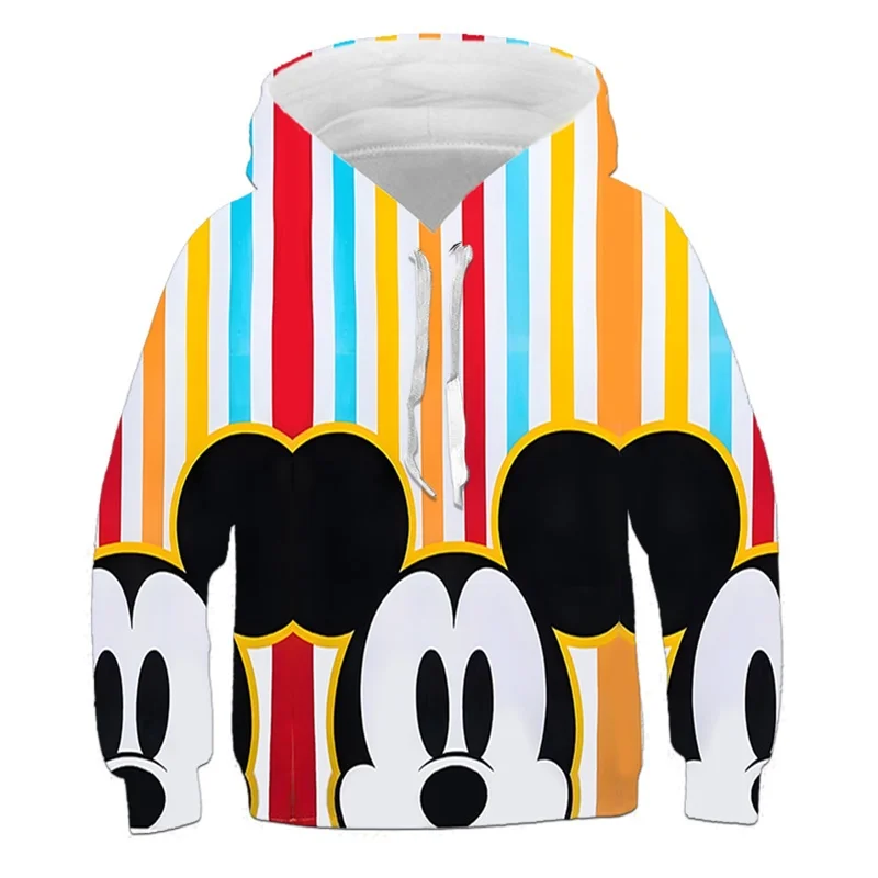 

Disney Mickey Co Branded Printed Round Neck Hooded Sweatshirt for Men and Women 2025 Autumn Mickey Cartoon Fashion Brand Hoodie