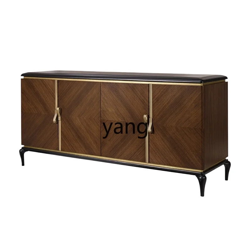 

LH solid wood TV cabinet reception model room design B & B leisure landscape cabinet