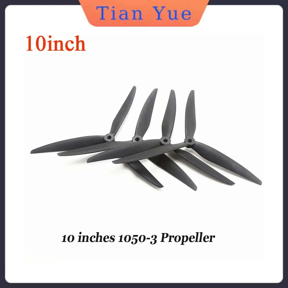 

2 пары 10-дюймовых лопастных пропеллеров 1050-3, трекер для ПК, стекловолокно, карбоновый нейлон для мультироторных машин Traverse