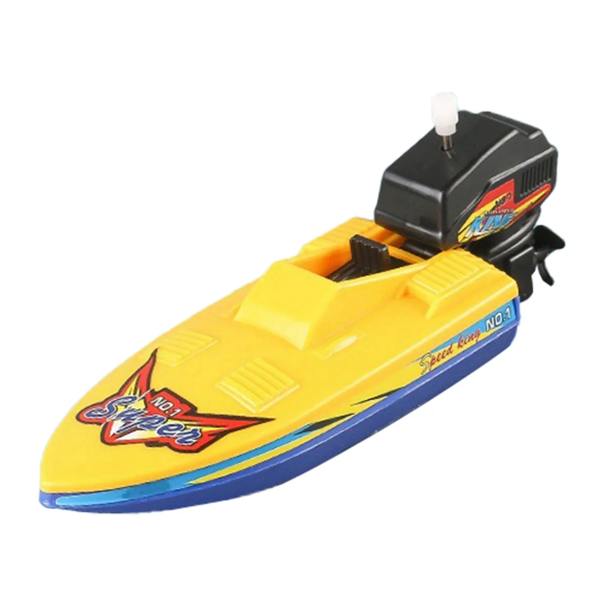 Kids Speed Boat Ship Wind Up Toy Bath Toys Shower Toys Float in Water Kids Classic Clockwork Toys for Children Gift D