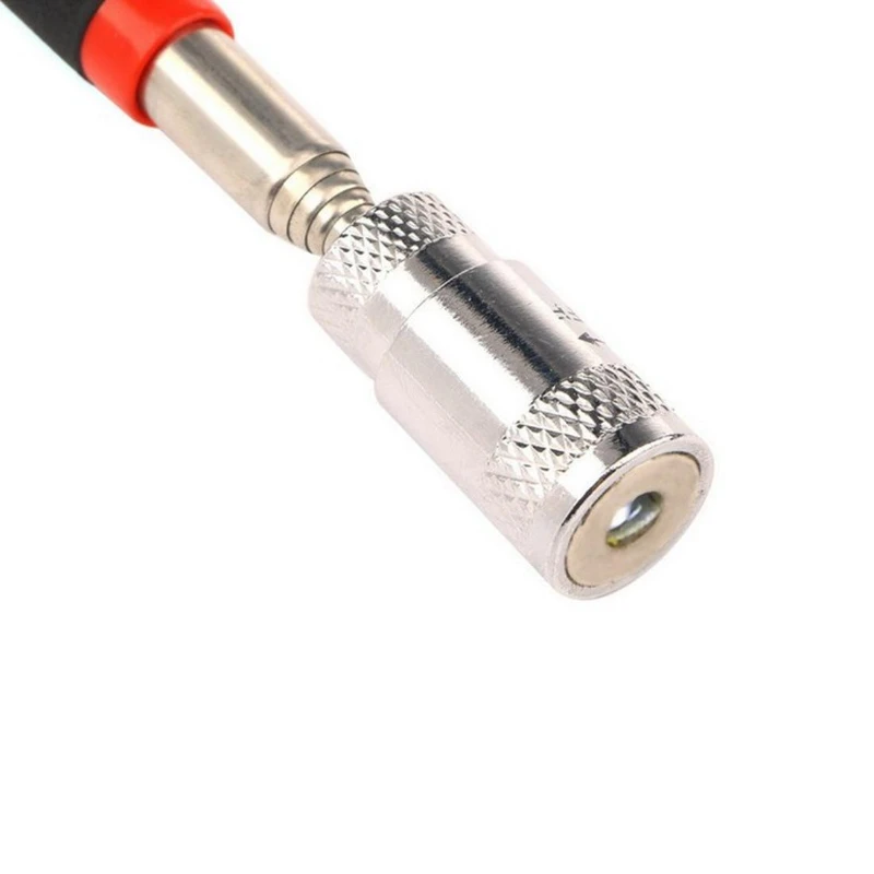 1pc Telescopic Adjustable Magnetic Pick-Up Tools  LED Light Magnet Long Extendable Long Reach 70cm
