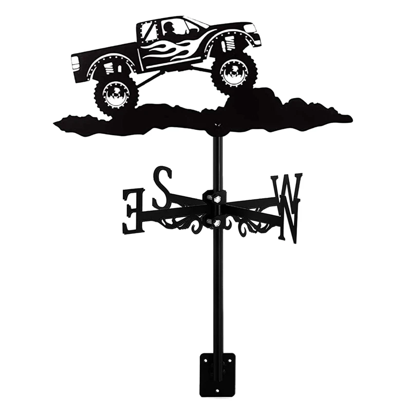 Off-Road Vehicle Weathervanes, Vintage Rooftop Measuring Tools Weather Vane, Used For Garden Farm Shed Decoration