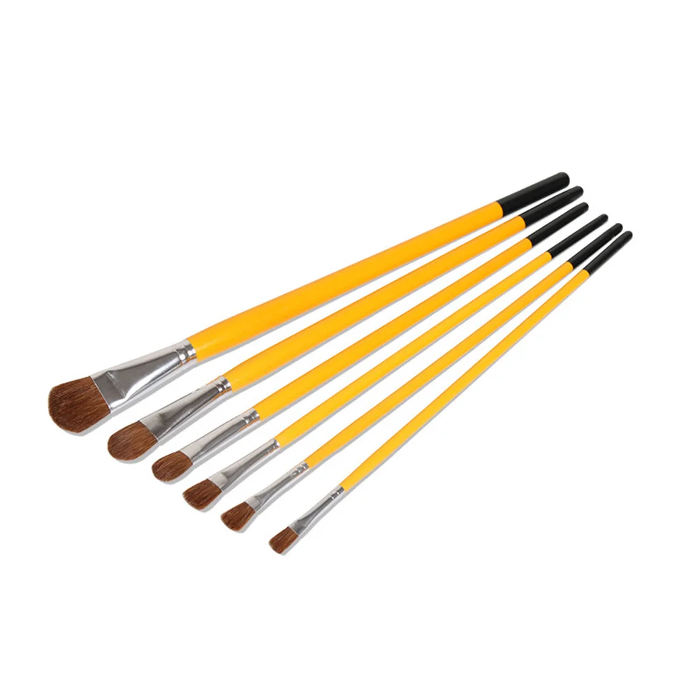 

12pcs Oil Painting Brush Set Wooden Acrylic Painting Brushes Diy Drawing Tool Durable Easy Clean Portable Reusable Art Gift