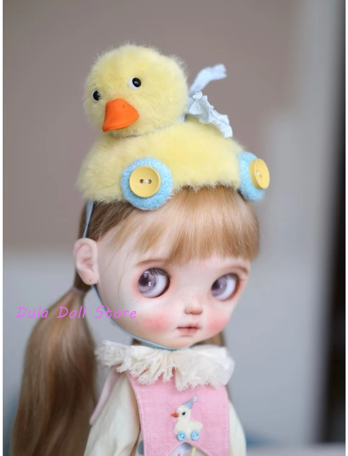 Dula boneca artesanal bonito pato amarelo conjunto blythe ob24 ob22 diandian ob11 gsc azone licca icy jerryb 1/6 bjd boneca acessórios