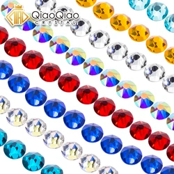 QIAO 2088 Surface 8 Big 8 Small Non Hotfix Rhinestone DIY Strass Crystals Flat Back Rhinestones For Nail Art Decoration Stone