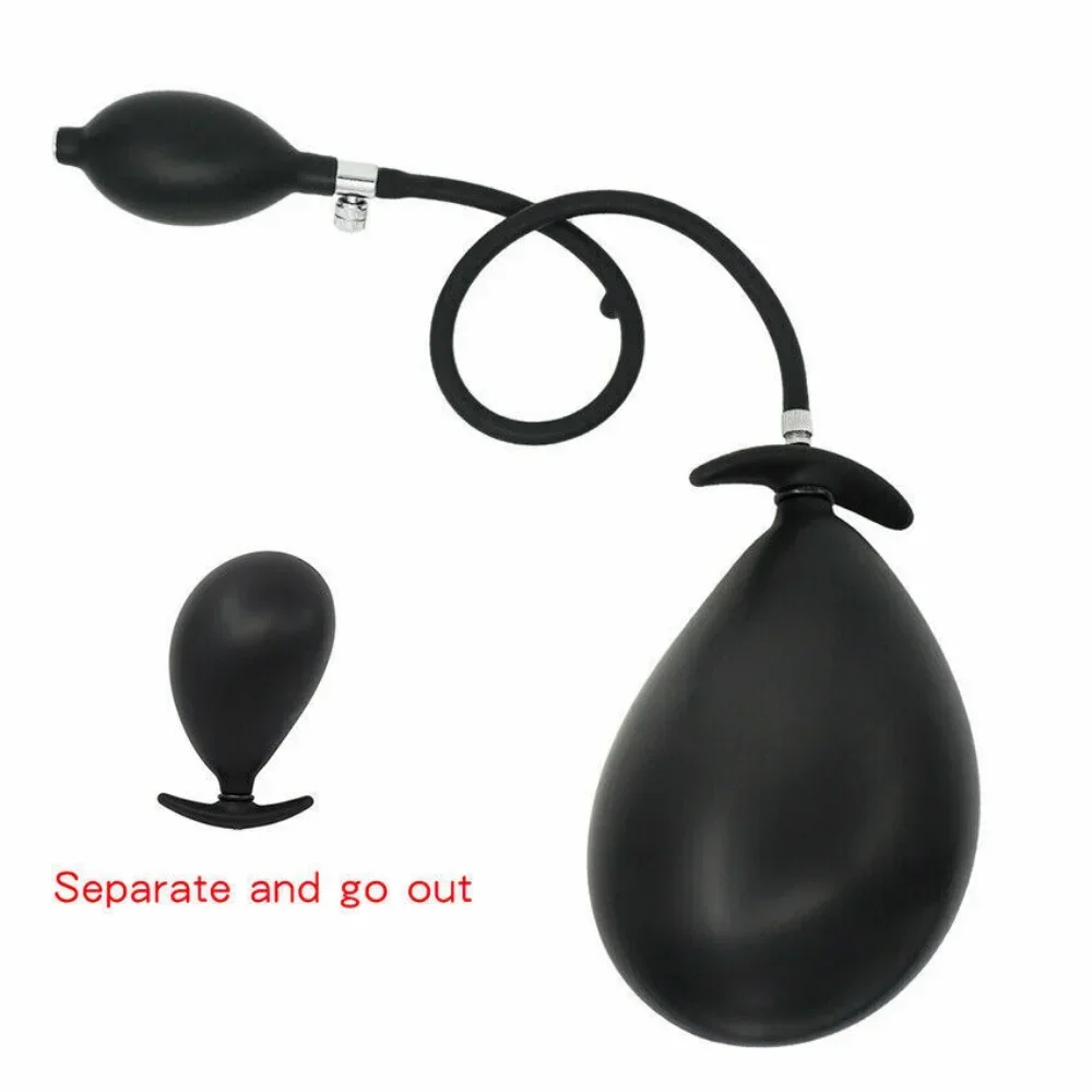 Plug Pump Inflatable Anal Mouth Plug Butt Plugs Dildo Anal Expander Gag In Mouth for Girl Bondage BDSM Sex Toys for Adults 18+