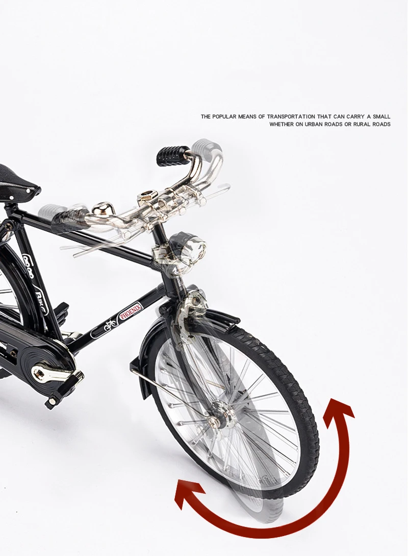Fai da te assemblare mini modello in lega bicicletta giocattolo simulazione vecchio stile retrò 28 bar bicicletta giocattoli da dito collezione decorazioni per la casa