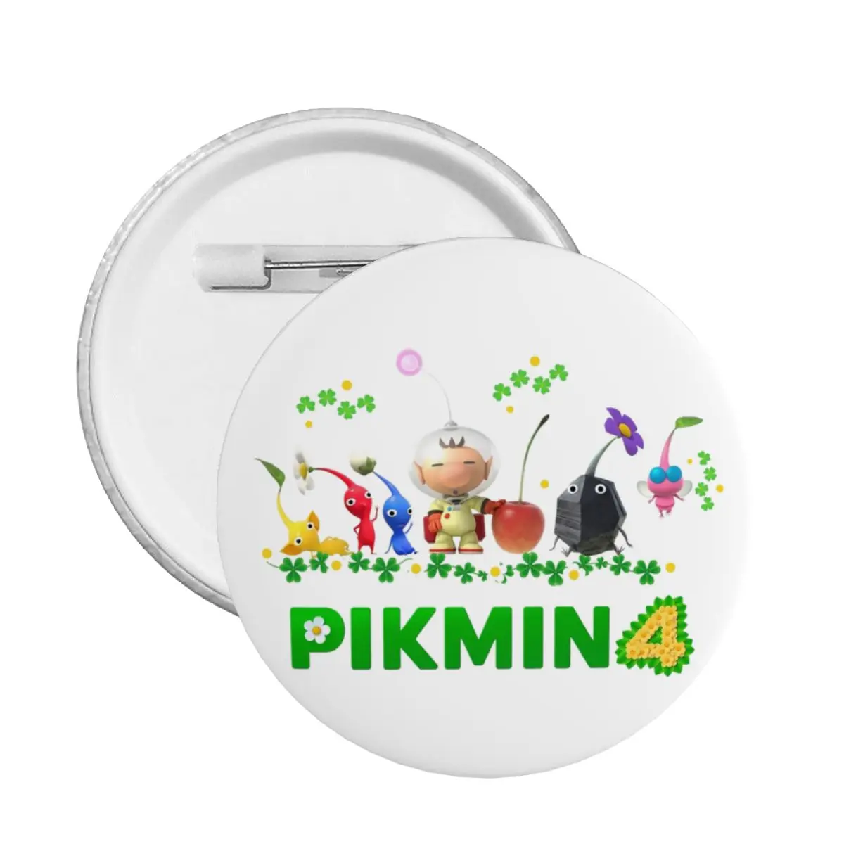 Strategy Video Games Pikmin Pin Badge Cartoon Animation Backpack Pinback Buttons Brooch Friends Gift