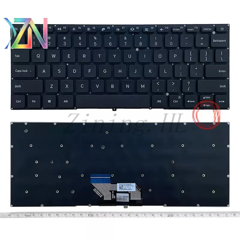 no backlight For Xiaomi RedmiBook 13 Keyboard XMA1901/2007/2009/2011/1903/2001