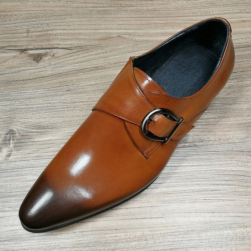 Whoholl-Zapatos formales de negocios para hombre, mocasines informales de Inglaterra, de vestir, de cuero, color negro, baratos, 48, para otoño, 2024