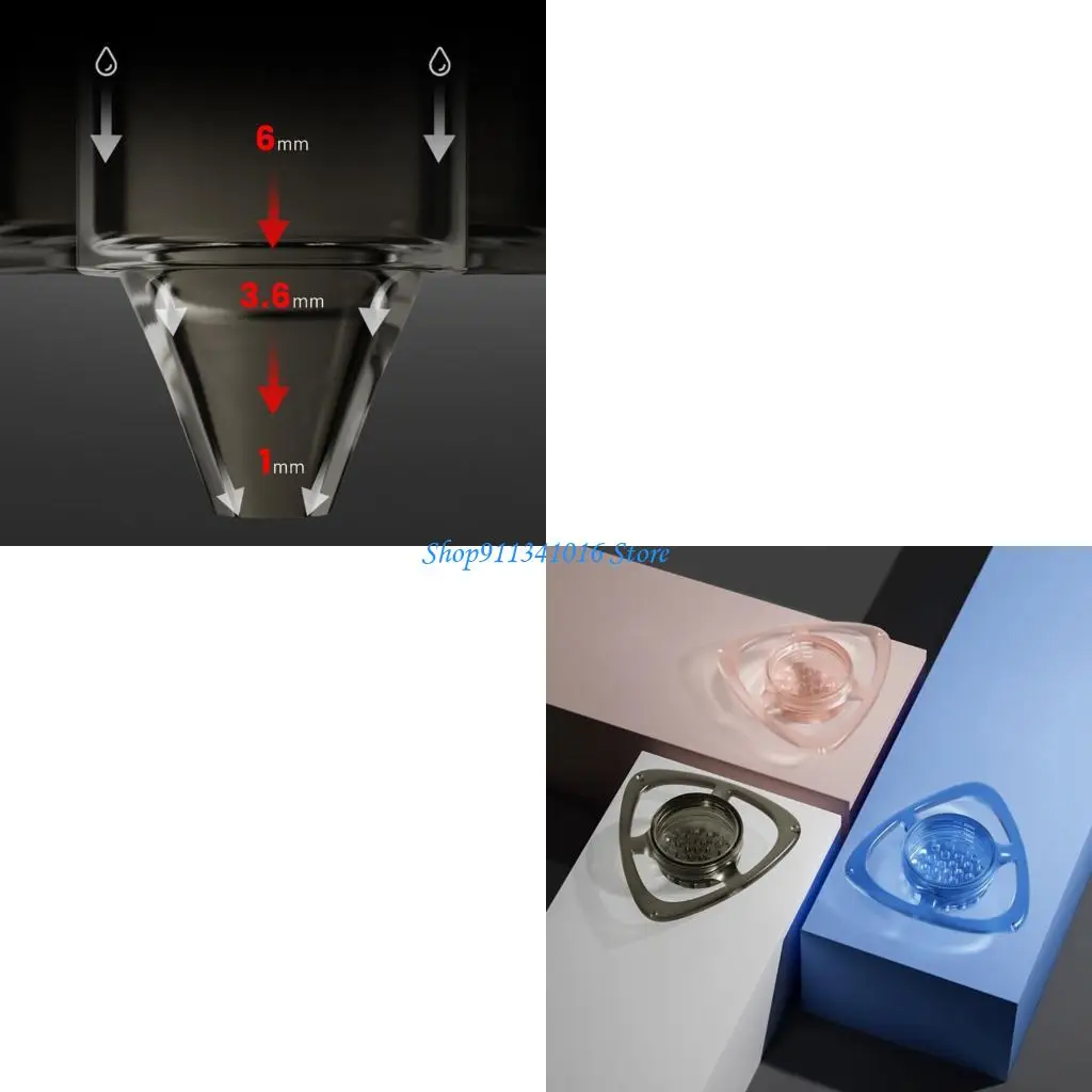 Pours Over Coffee Drip Assist Control Flows Rate Cone Coffee Filter Accessories for Even Brewing Baristas Tool
