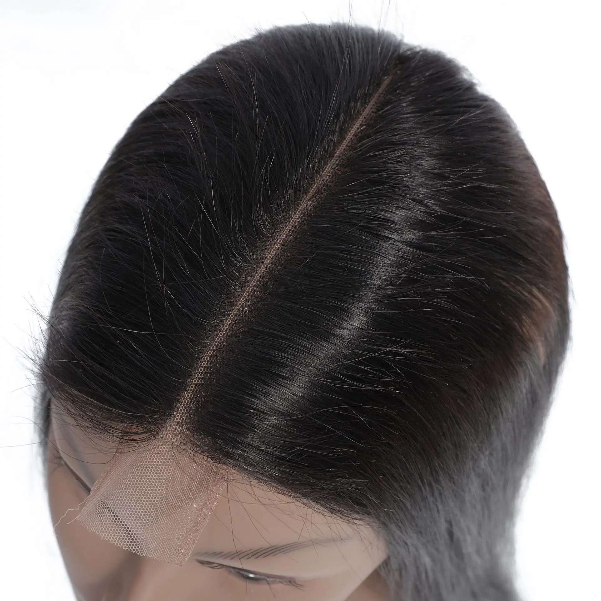 2x6 Spitzenverschluss, glatt, natürliche Farbe, kein Haarausfall, kein Verknoten, Echthaar, 10-22 Zoll, brasilianisches Virgin Remy, vorgezupfter Haaransatz – Detail 4