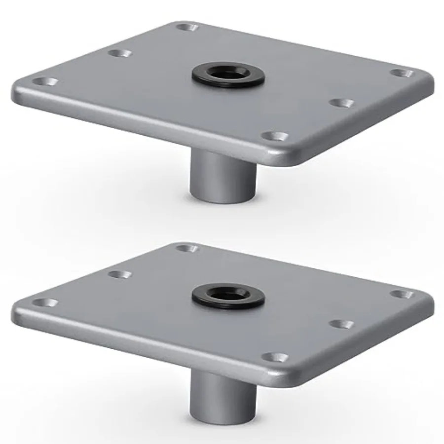 

Boat Seat Base 7" x 7" Aluminum Boat Seat Pedestal and Base with 3/4" Pin Post Socket Heavy Duty Boat Accessories for Boat Seat