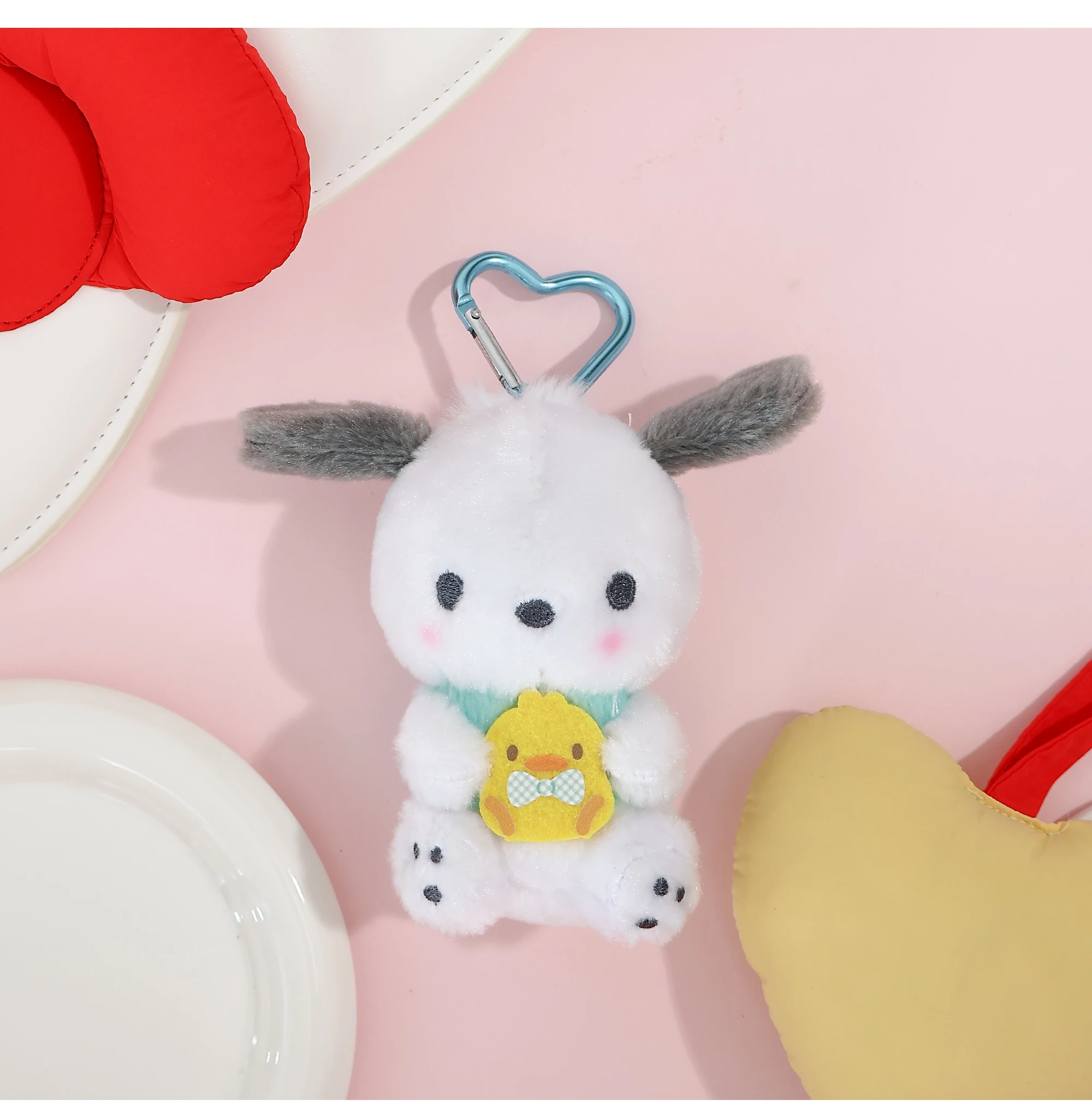 Original Sanrio Hello Kitty Kuromi Melody Pochacco Cinnamoroll Stofftier Anhänger Niedliche Plüschtiere Schlüsselanhänger Schlüsselanhänger Geburtstagsgeschenk – Detail 10