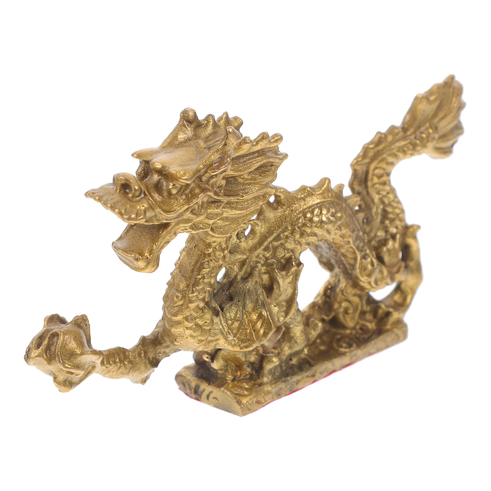 

Copper Dragon Statue 13cmx7cmx2cm Handmade Premium Fengshui Decoration Desktop nament Gift Home Car Decor