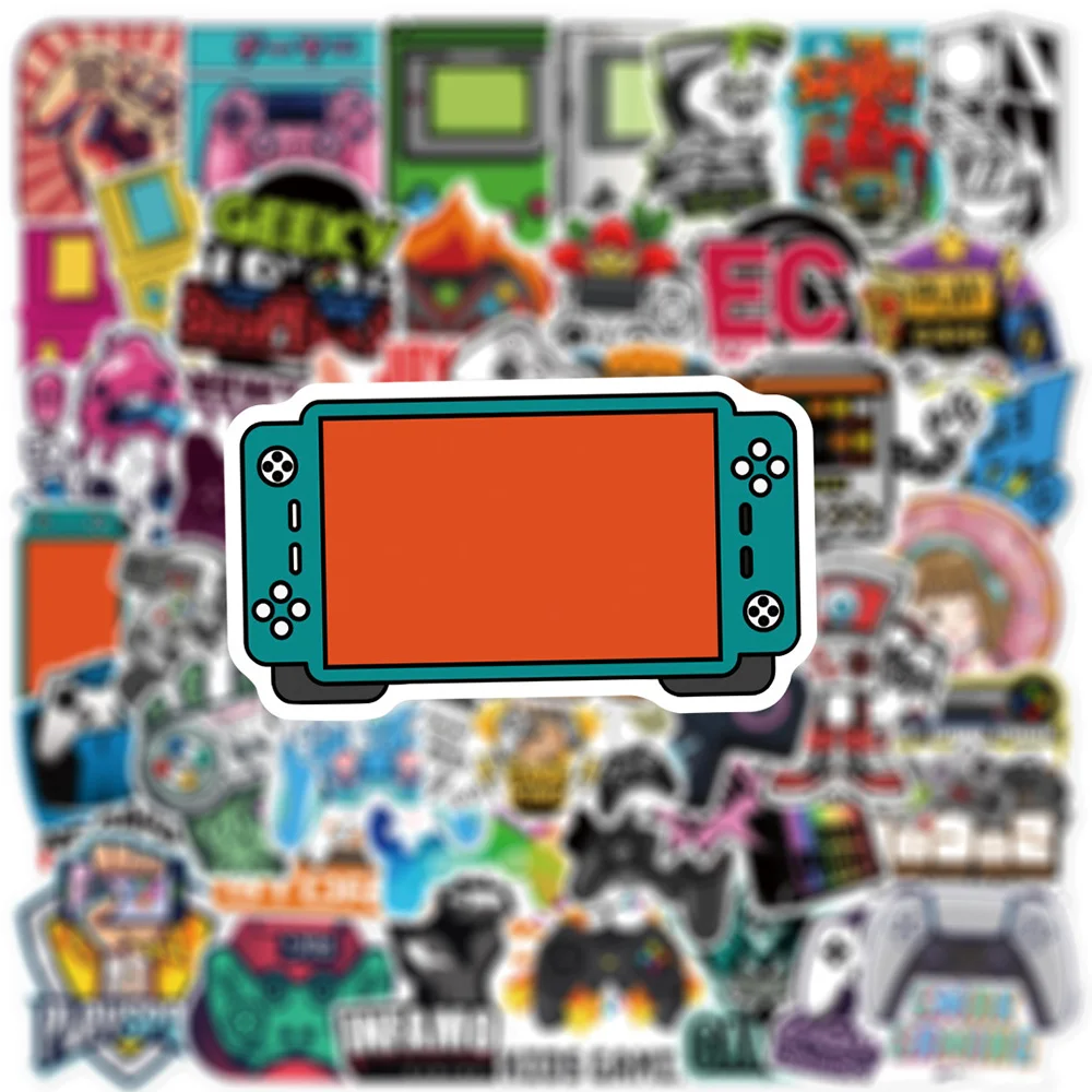 10/30/50pcs Cool Vintage Video Game Adesivos Decalque Graffiti Skate Laptop Phone Car Retro Etiqueta À Prova D\' Água Kid Toy Clássico