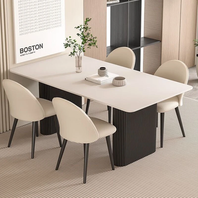 Minimalist Decor Dining Table Luxury Industrial Dinette Coffee Dining Table Desk Restaurant Mobili Arredamento Casa Furniture