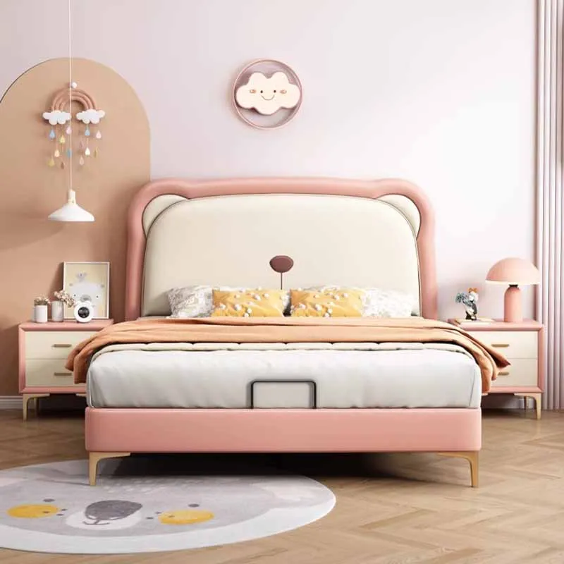 

Bedroom Cute Unique Bed Aesthetic Modern Luxury Minimalist Storage Bed Frames Queen Camas De Dormitorio House Accessories