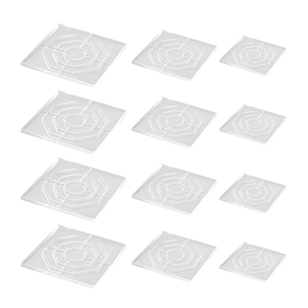 

12pcs Anti-moving Table Foot Mat Bed Foot Anti-slip Fixator Bed Leg Table Corner Table Sofa Plastic Transparent Furniture Gasket