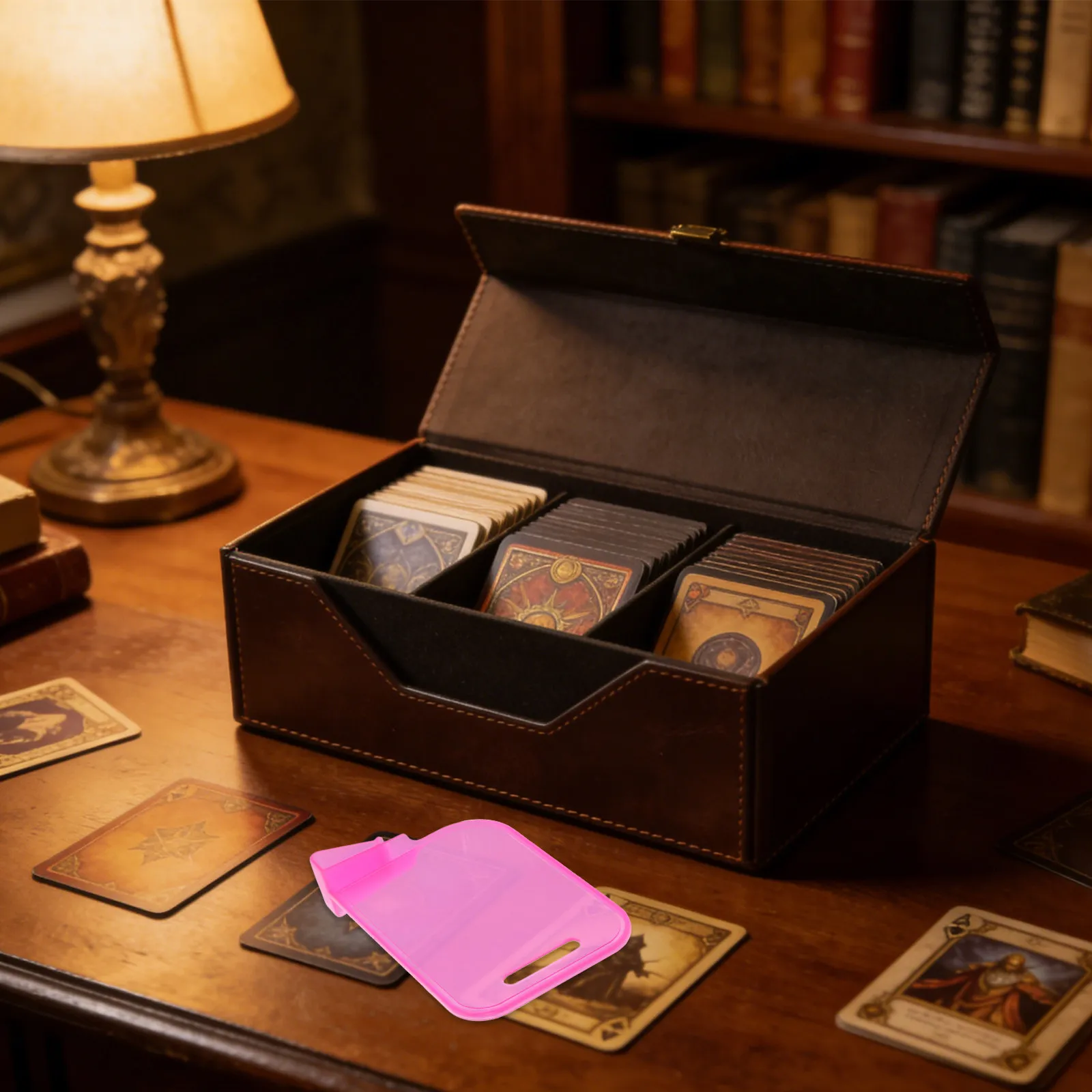 

20 пластиковых разделителей для карт, разделители для коробок с коллекционными картами с зажимами, органайзер для сортировки карт для коллекционеров, фиолетовый