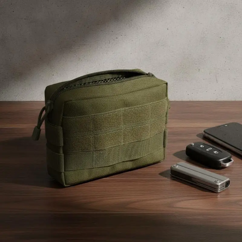 600D Pouch Tool Waist Bag Compact Utility Bag Outdoor Attachment Pack For Camping Hiking Daily Carry