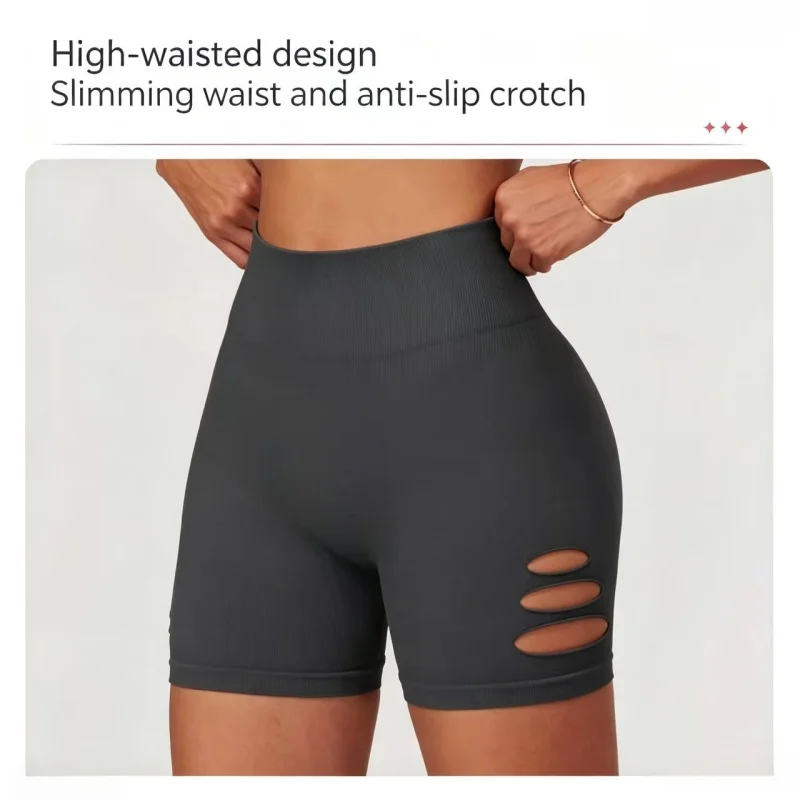 Damen Verstellbares Wickel-Yoga-Shirt mit V-Ausschnitt, Langarm, Atmungsaktiv, Fitness-Sport-Überwurf mit Seitlicher Kordel – Detail 5