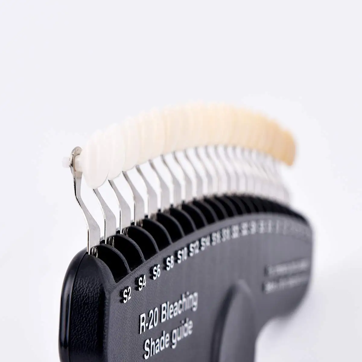 

3D направляющая для тента, таблица теней для зубов, 20-цветный компаратор с зеркальной стоматологической пластиной, материал для отбеливания зубов