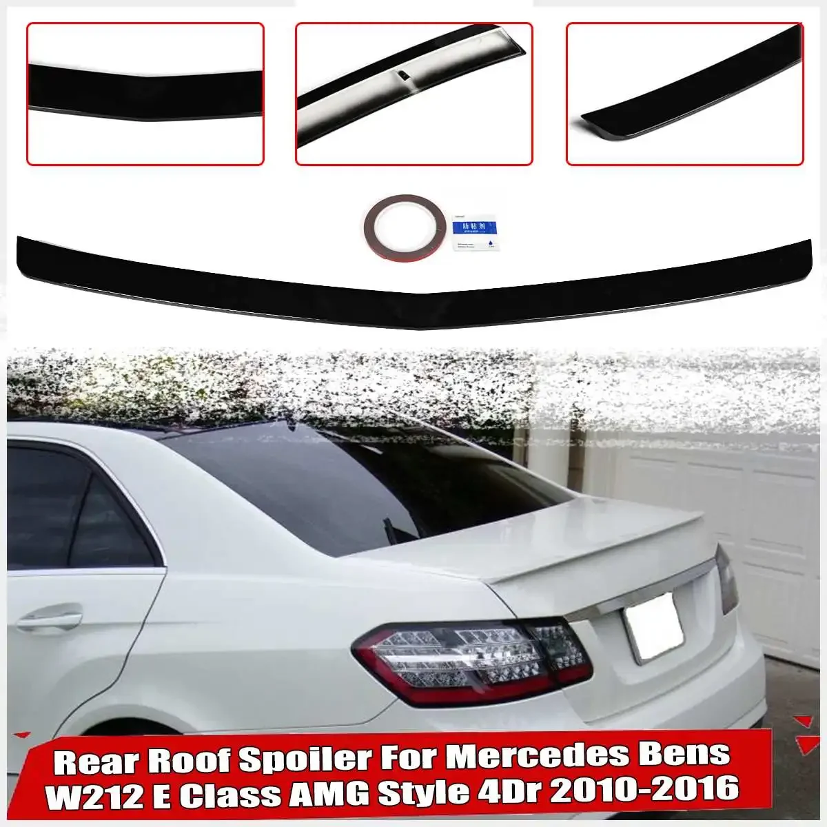 

Carbon Friber/Gloss Black Rear Trunk Boot Lip Spoiler For Mercedes Bens W212 E Class AMG Style 4-Door 2010-2016 Rear Spoiler