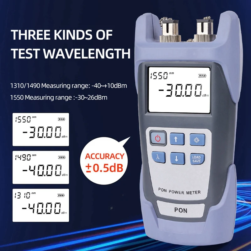 N11R- Handheld Fiber Optical PON Power Meter With Display PON Network Tester For FTTX/ONT/OLT 1310/1490/1550Nm