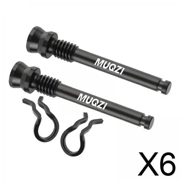 

6x Bike Disc Brake Pads Threaded Pins Spare Parts Practical Riding Outdoor Lightweight Cycling