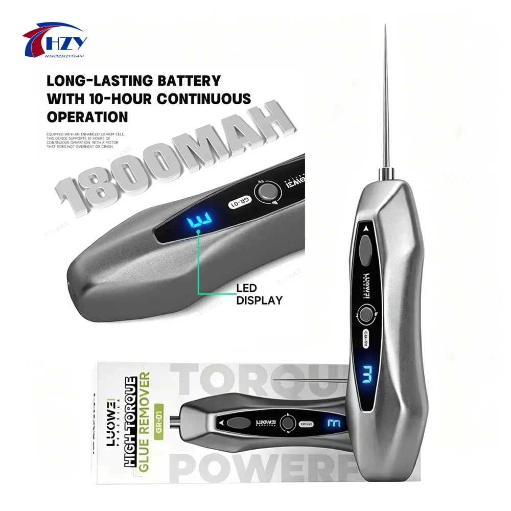 LUOWEI GR-01 Electric OCA Glue Remover 1800mAh Rechargeable Battery Type-C Charging High Torque for Phone LCD Screen Glue Remova