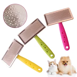 Pet Dog Comb Hair Removal Stainless Steel Knot Grooming Comb Puppy Accessories Brush Needle Comb Dog Supplies Pet Cleaning Tools