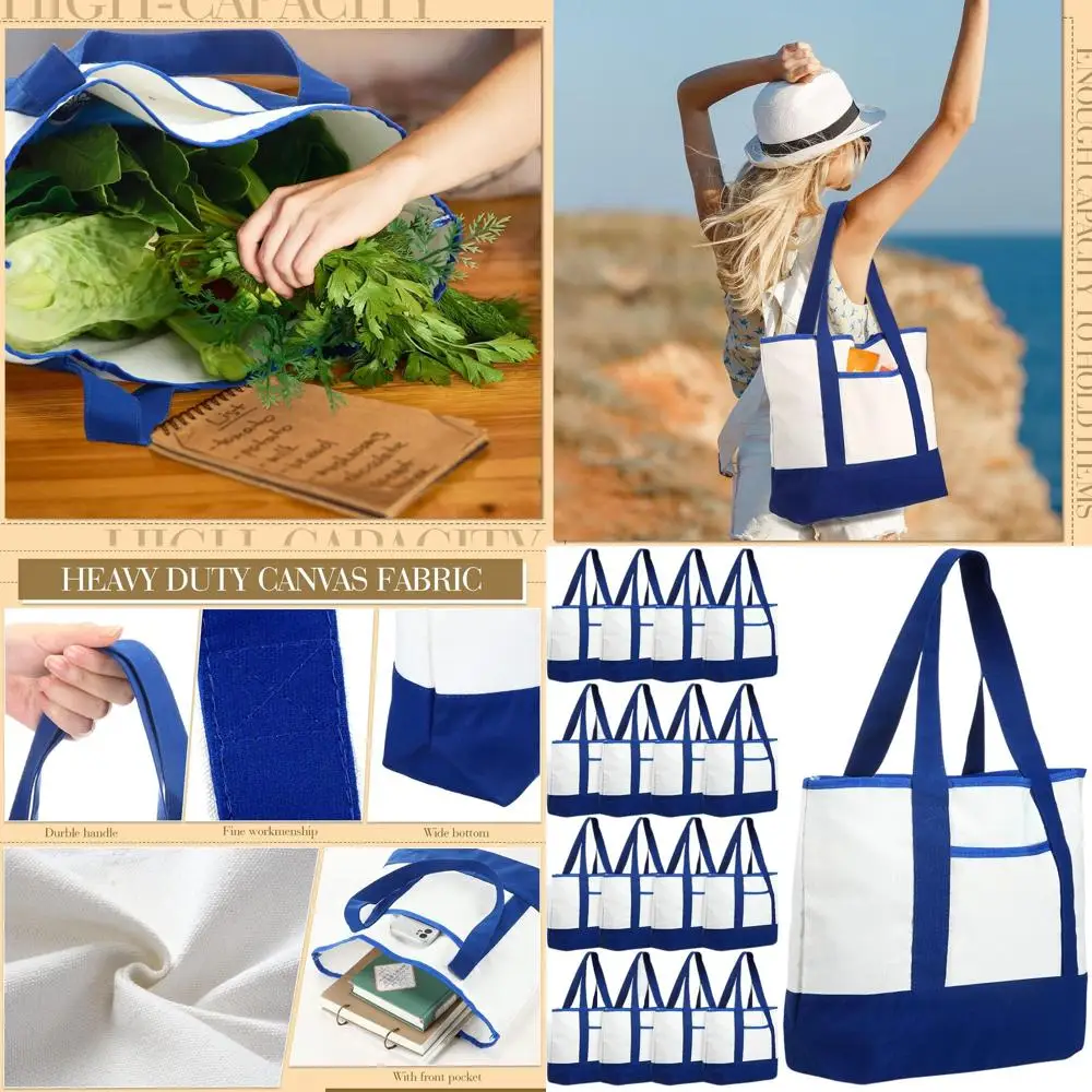 

Оптовые многоразовые сумки-шопперы 18 дюймов для женщин, мам и любителей рукоделия