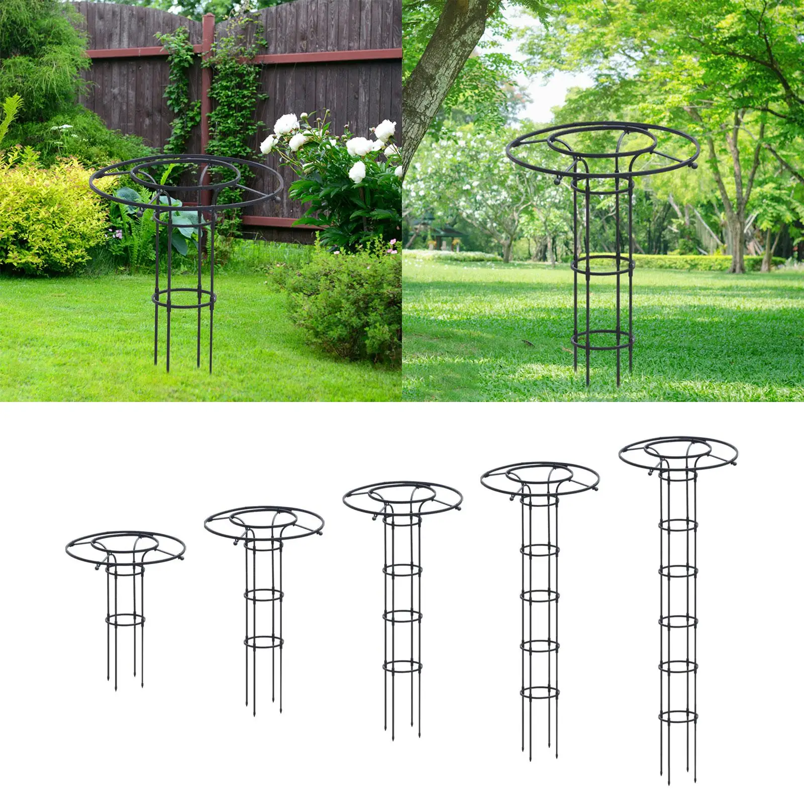 Garden Obelisk Trellis Sturdy Flower Stand for Roses Climbing Plants Flowers