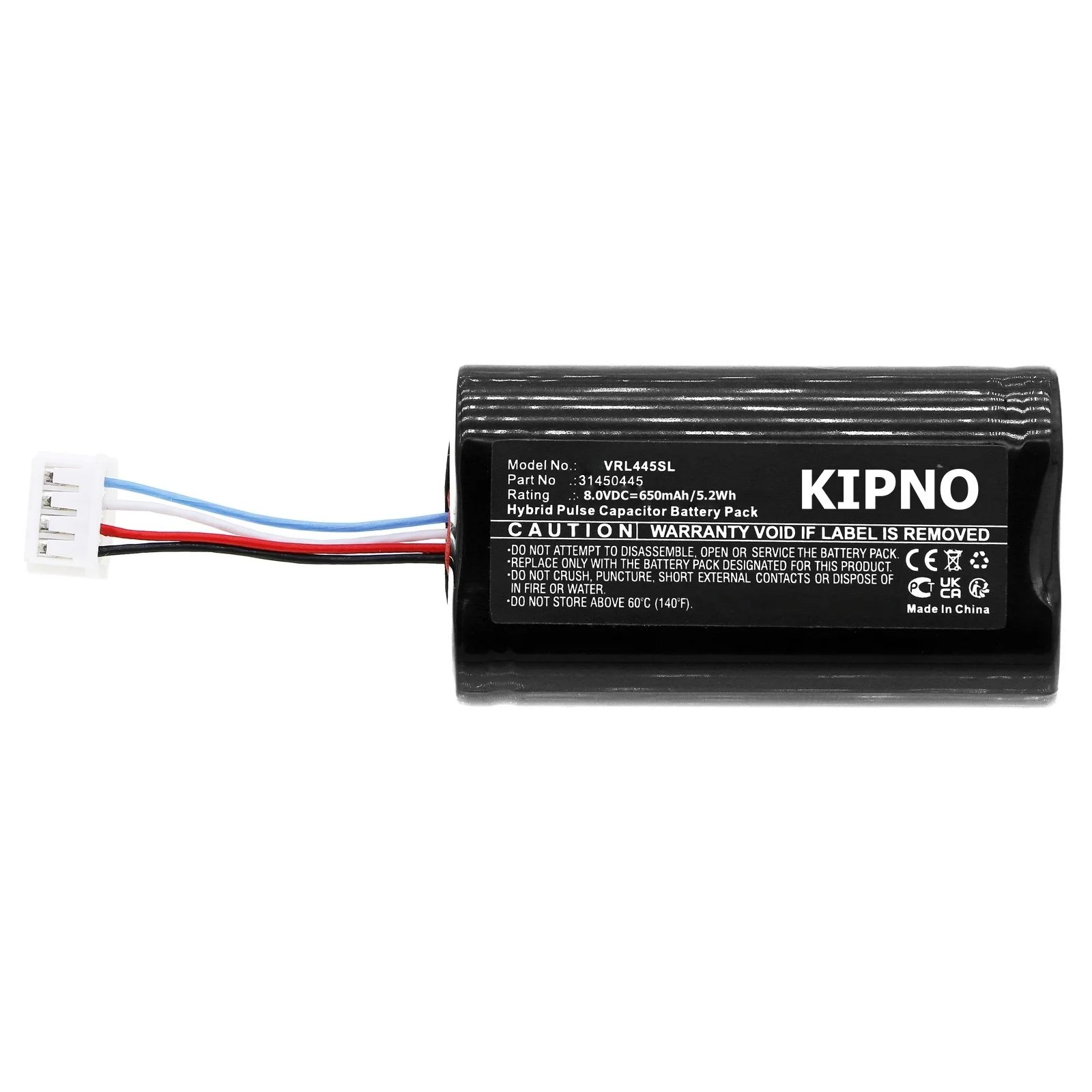 

8.0V 650mAh 5.2Wh New For VOLVO 31450445 GBQ6E BP15 Volvo XC90 XC60 XC40 V90 V60 S90 Replacement VCM Gateway S/N:P0839AREV