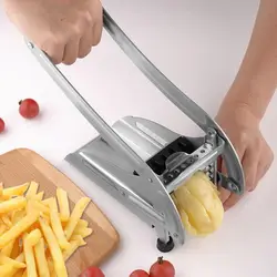 Manual Cutter Stainless Steel Potato Fry Cutter French Fries Slicer Replacement Blades 1/2inch Or 3/8inch Kitchen Cooking Tool
