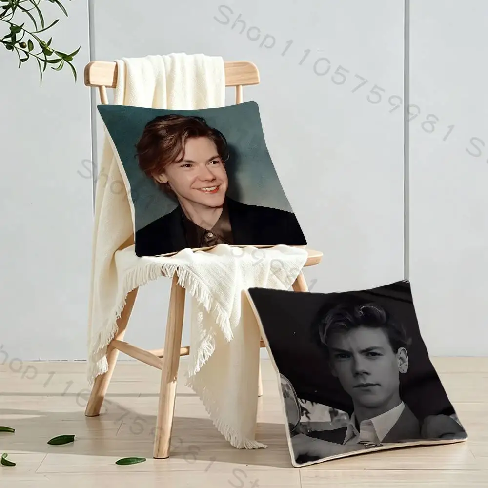 T-Thomas B-Brodie Sangster Print Throw Pillow Cover Square Cushion Case for Living Room Bedroom Decor