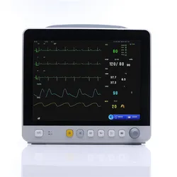 Portable 18-12 Channel Pet ECG Machine with Trolley Wireless Electrocardiogram Monitor Leads Veterinary Animal Vet EKG Machine