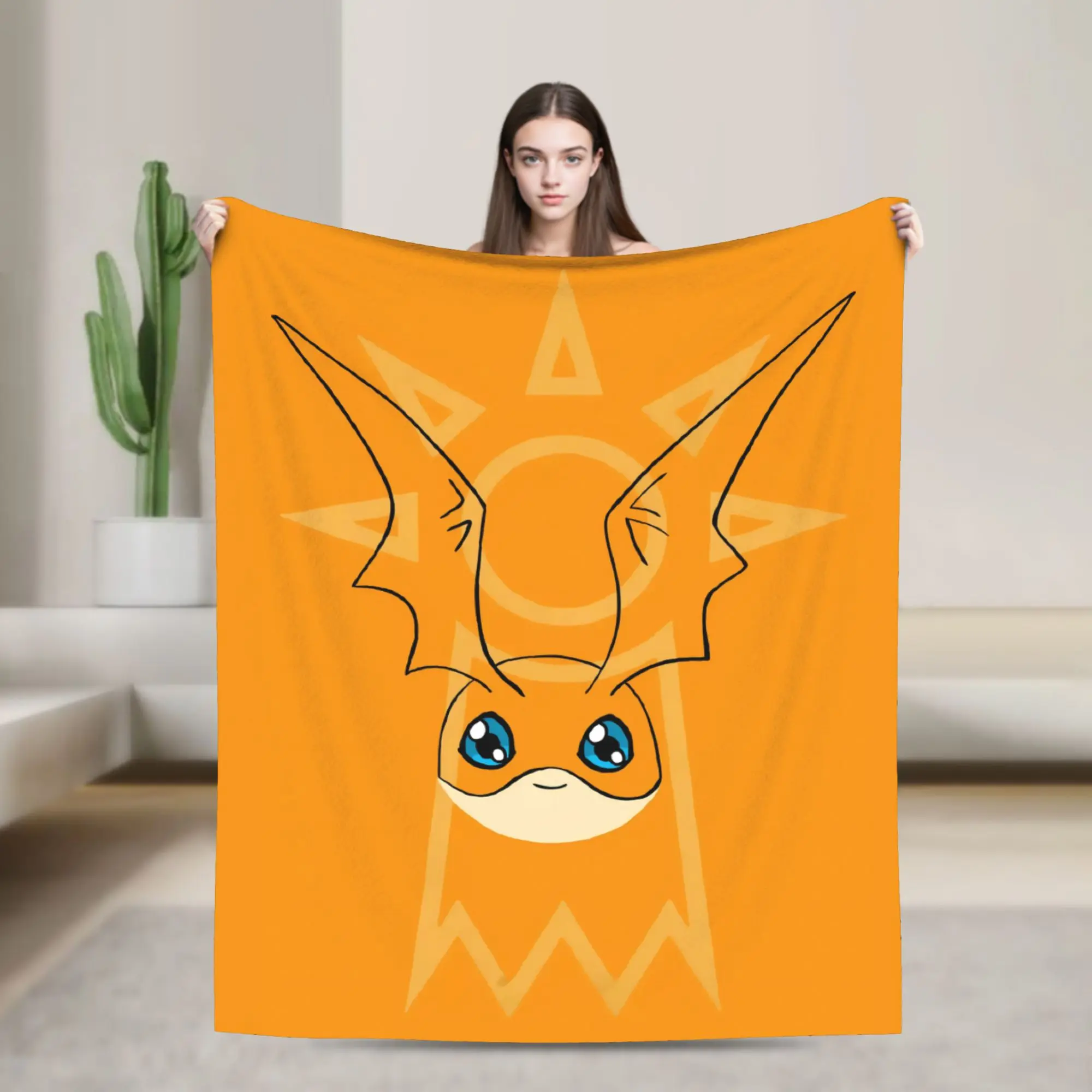 Anime Digimon Adventure Blanket Warm Soft Fluffy Plush Bedding Throws For Girls Boys Couch Chair Bed Flannel Bedspread Bed Cover