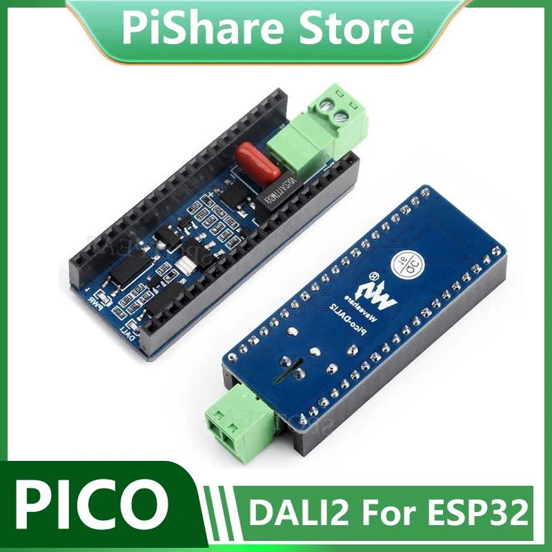 

Pico-DALI2 Плата расширения для ESP32 C6 S3 DALI Pico, главные платы управления коммуникацией, Управление несколькими фотоэлементами