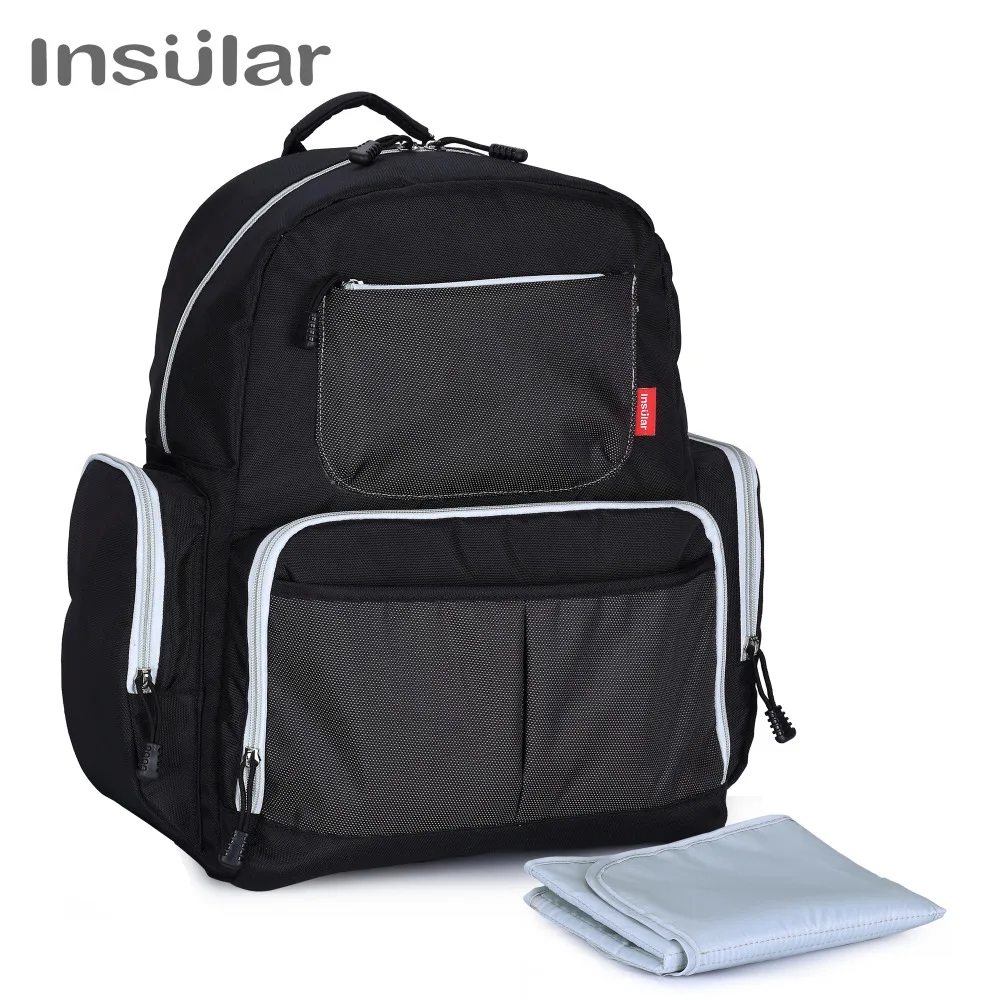 Insular Brand Nappy Bag Travel Backpack Desiger Nursing Bag for Baby Care Multifunctional Mummy Diaper Stroller Backpack Bags