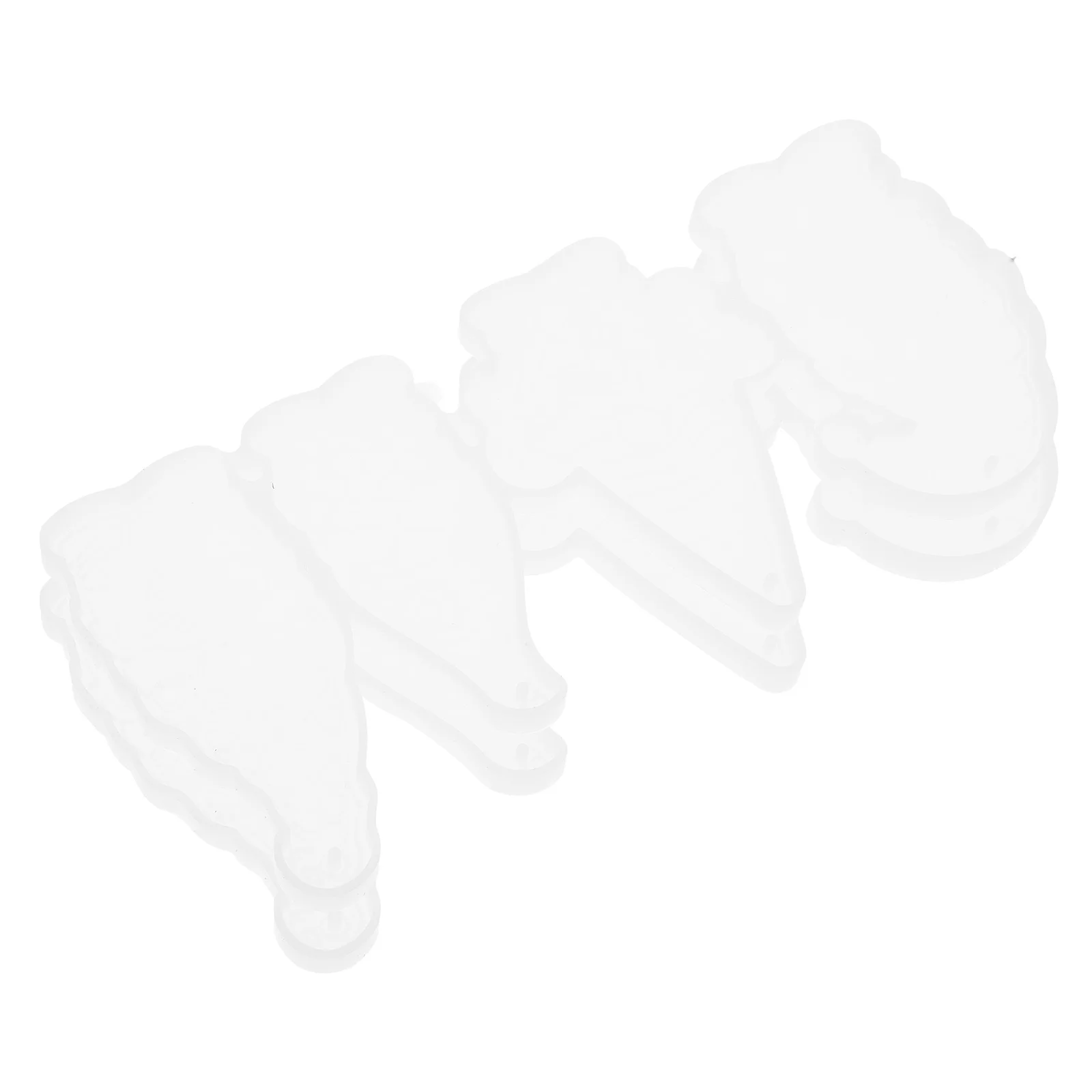 

2 Pcs Keychain Mold Fun Molds for Keychains Pendant Resin Jewelry Epoxy Silicone