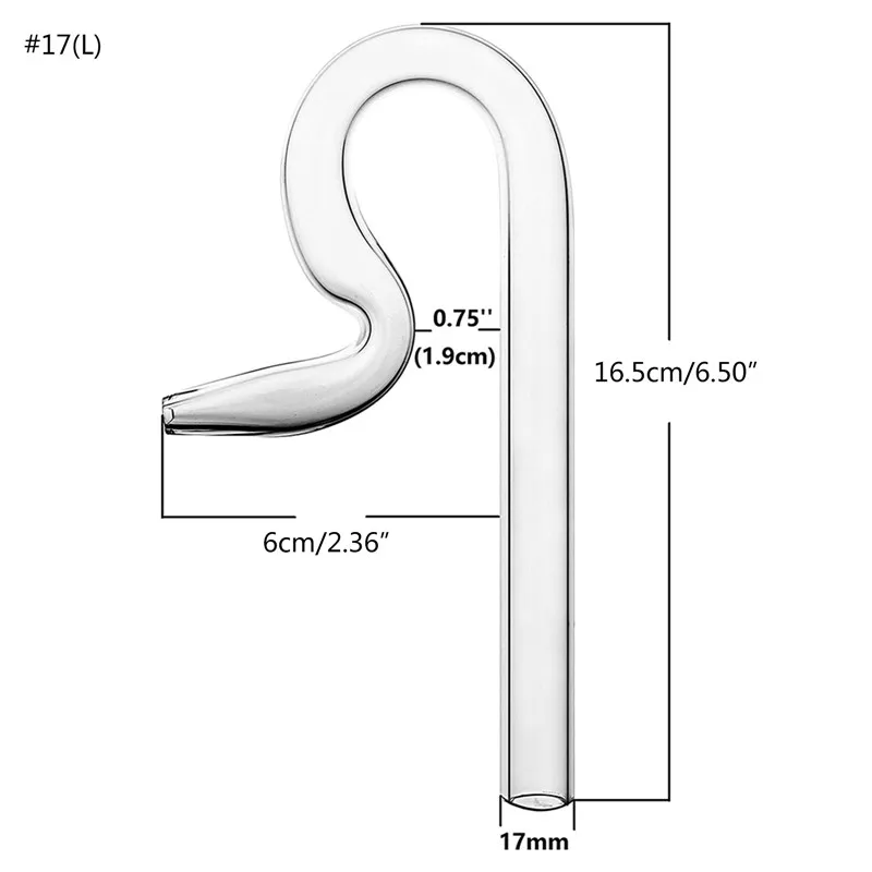 Transparent Glass Jet Outflow Pipe for Aquarium Landscape Fish Tank Planted Tank Lily Pipe Filter Accessories 10mm 13mm 17mm