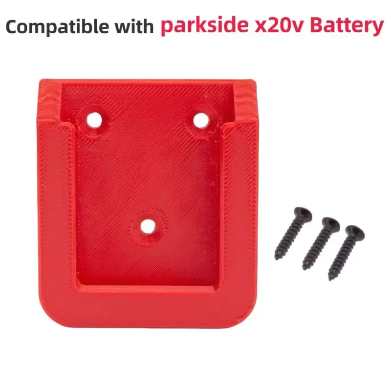 For PARKSIDE LIDL X20V TEAM (PAP 20) Battery Holder  Wall / Undershelf Mount Holder for Workshop (Qty:1-10 )